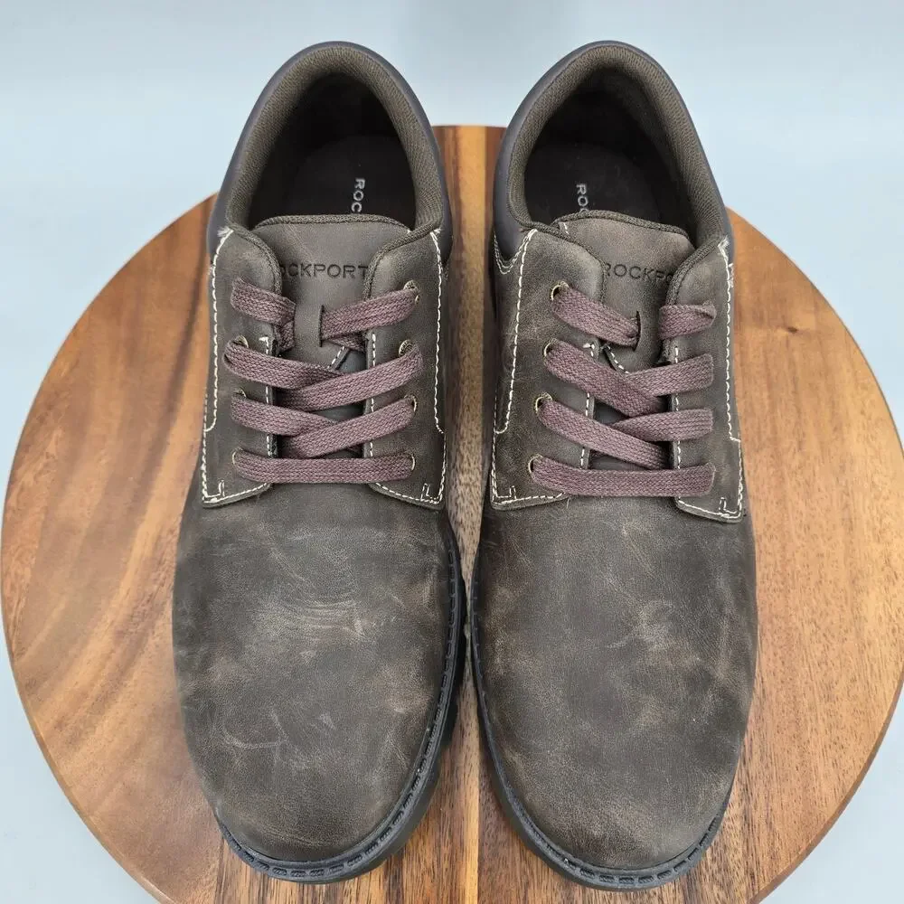 Rockport Ridgeview Shoes Mens 11 M Brown Lace Up Walking Comfort Casual Oxfords